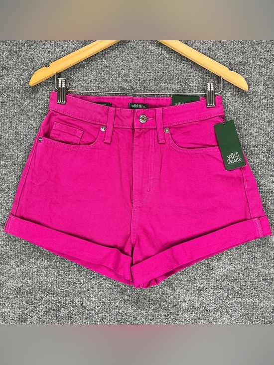 wild fable Pants - Wild Fable Magenta High Waist Mom Jean Shorts Womens Size 2/26” Waist Cotton NWT